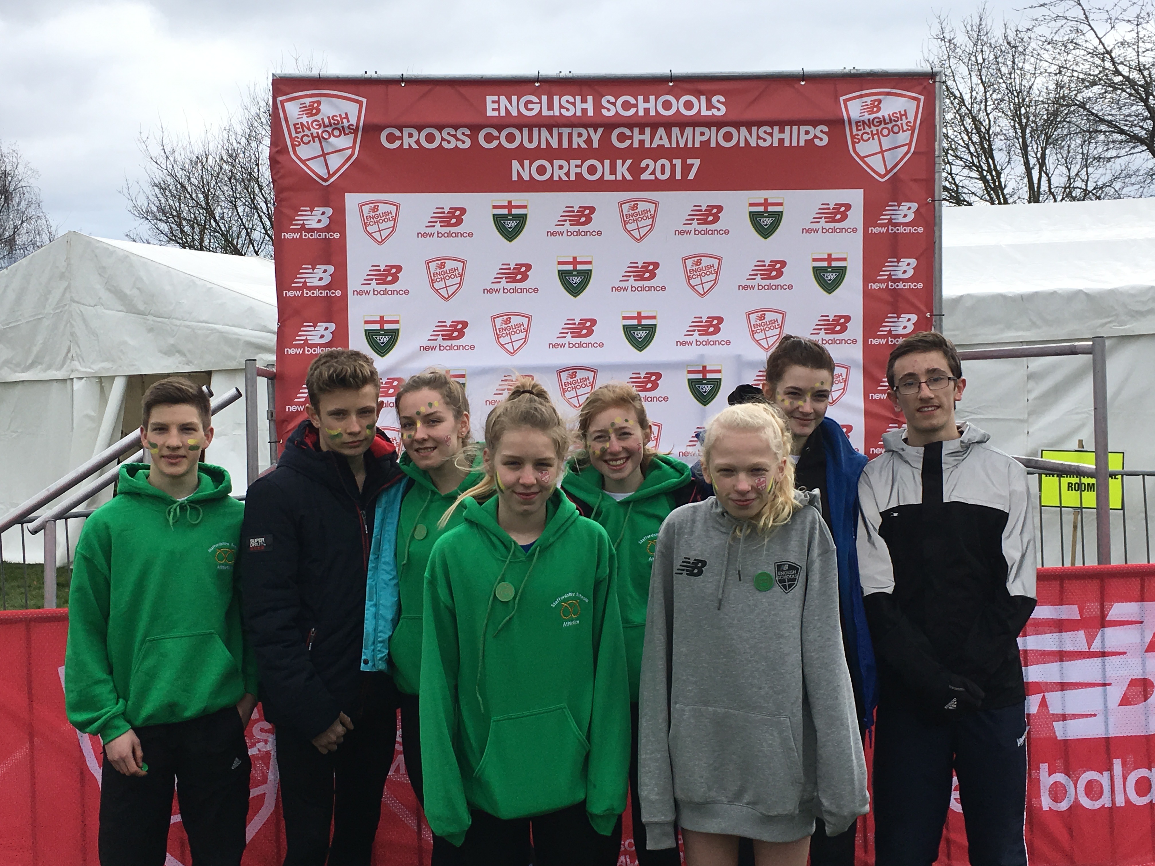 8 Juniors represent Staffordshire Schools at English Schools XC Championships