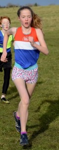 Beatrice - finishing fast in the U/13's