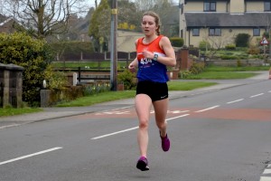 Becky on her way to Newcastle 10km Victory