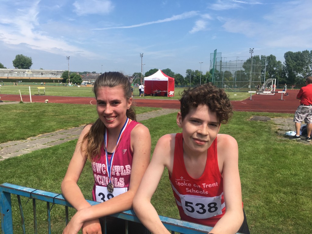 Nadine and Elliot - Both qualified in the 3000m