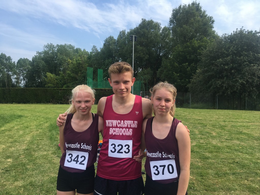 Lizzie, Lewis and Misha - All representing Staffordshire Schools next week