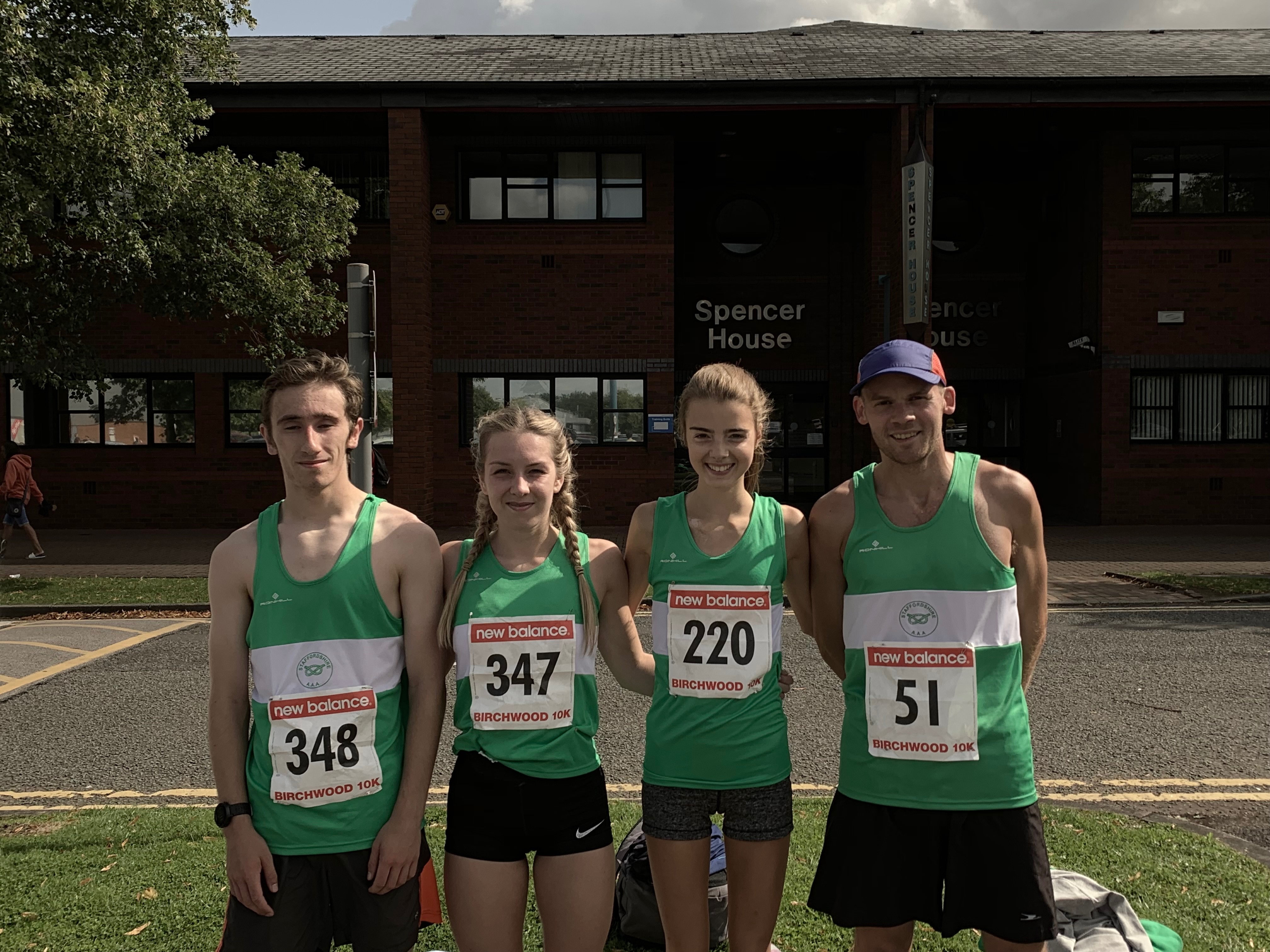 Five represent Staffordshire at the Birchwood 10km 18/8/2019
